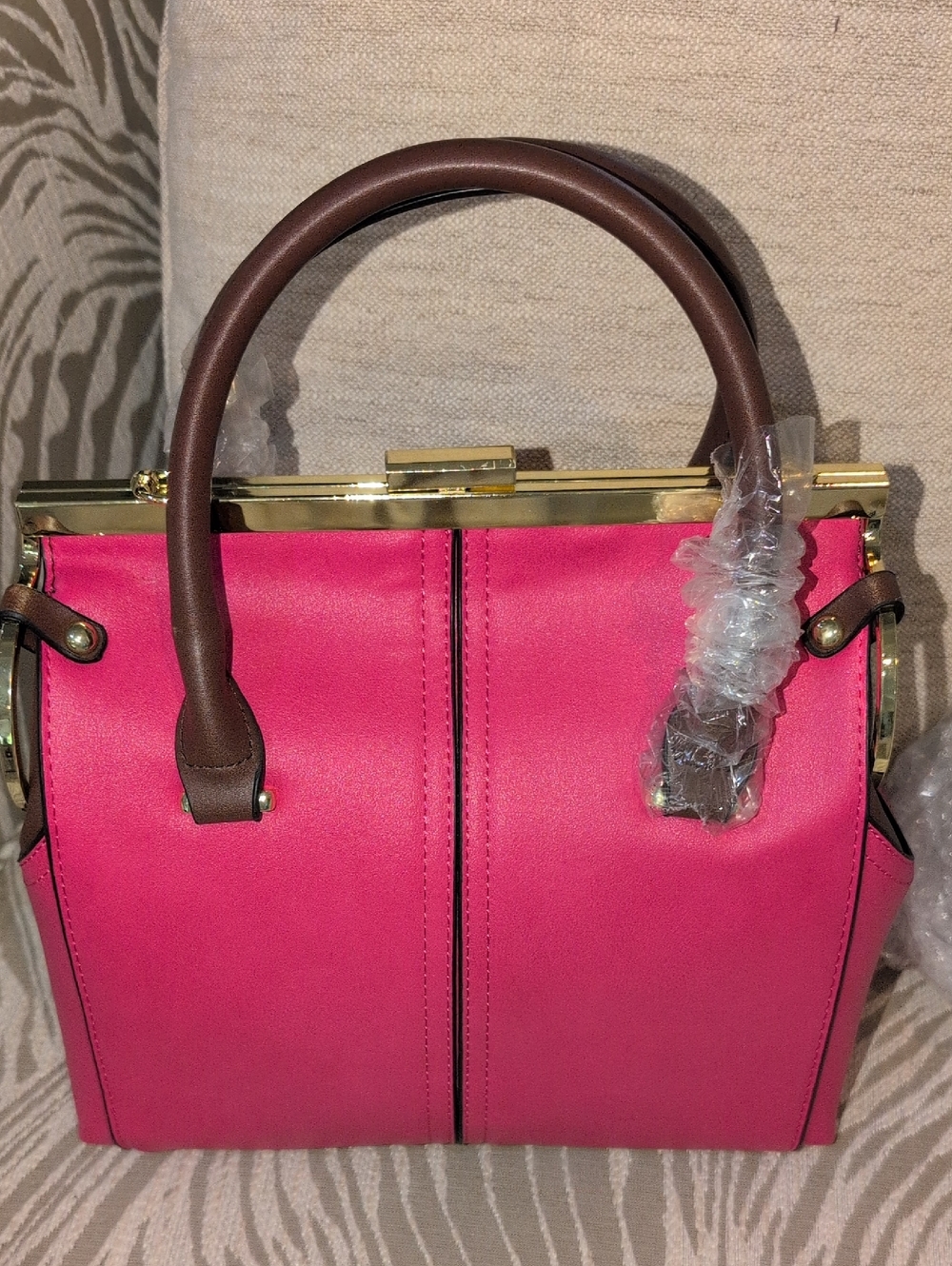 Fashion  Hot Pink Satchel Or Crossbody - NWT
